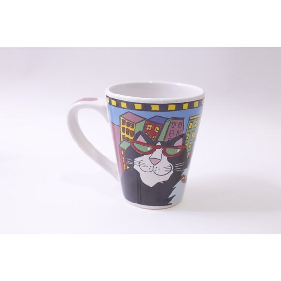 Catzilla, Coffee Cup, 2003, Candace Reiter, Cats, Tea Cup, Mug, ~ 250910-WH 1353 - Picture 1 of 3